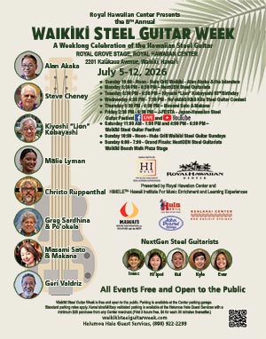2026 Waikīkī Steel Guitar Festival Poster